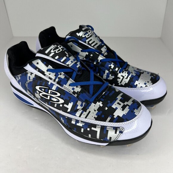 Boombah Mens BM15051-8 Blue Camo Viceroy Metal Highlighter Size 11.5 Cleats main image 9